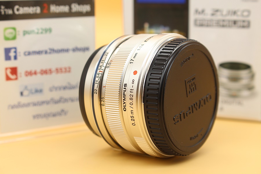 ขาย Lens Olympus M.Zuiko Digital 17mm F/1.8 (สีเงิน) สภาพสวยใหม่มาก ไร้ฝ้า รา อดีตประกันศูนย์ อุปกรณ์ครบกล่อง  อุปกรณ์และรายละเอียดของสินค้า 1.Lens Olympus